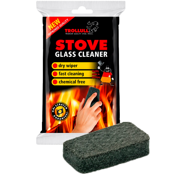 Губка для сухой чистки стекла Stove Glass Cleaner